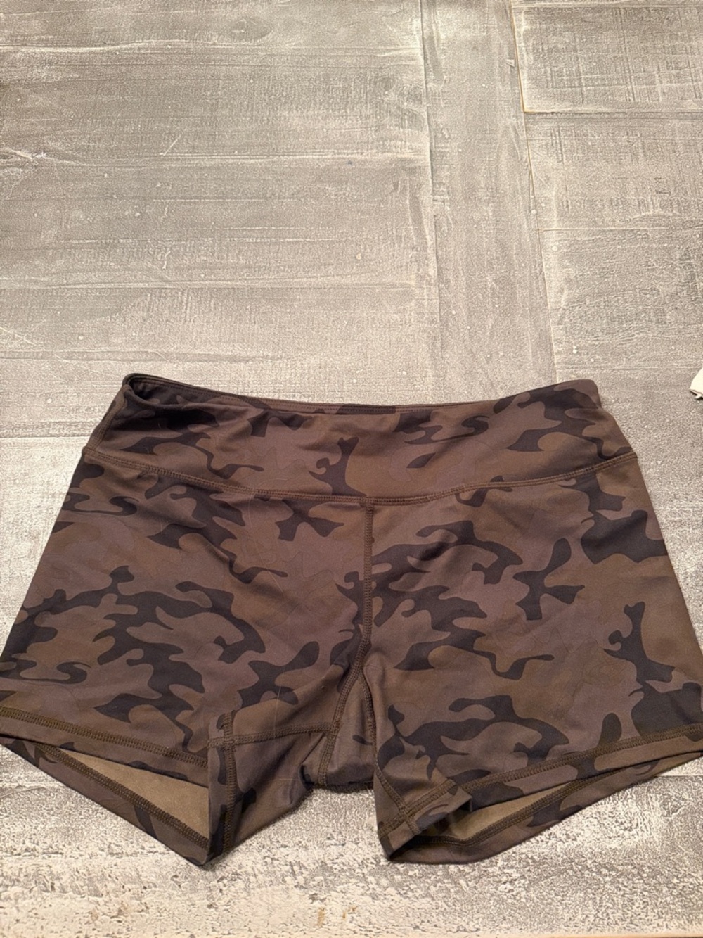 Born Primitive Olive Camo High-Rise Athletic Shorts